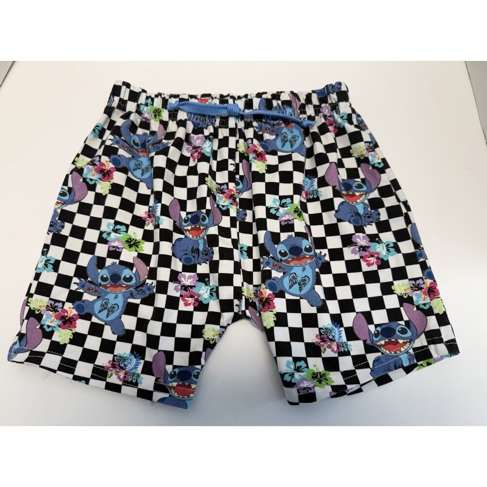 DISNEY Girls Lilo and Stitch Shorts size 6 elastic waistband with front tie